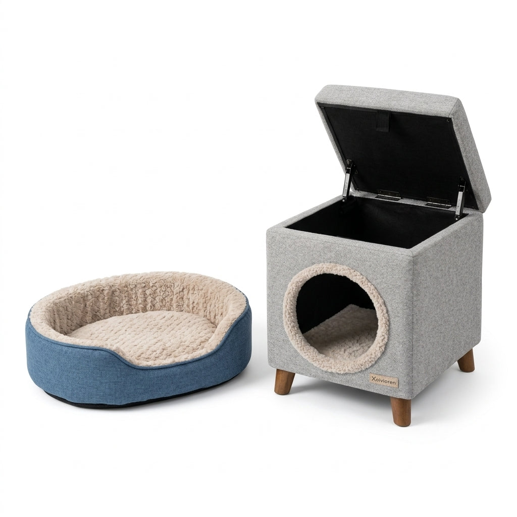 Xelvioren™ WhiskerPod Hideaway Ottoman