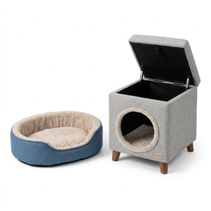 Xelvioren™ WhiskerPod Hideaway Ottoman